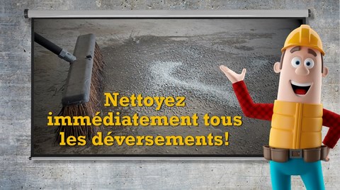 Affichage dynamique SST Dégâts, déversements d’huile