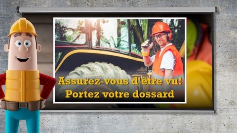 Affichage dynamique SST Dossard de sécurité