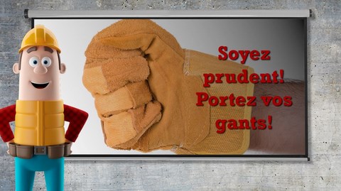 Affichage dynamique SST Protection des mains